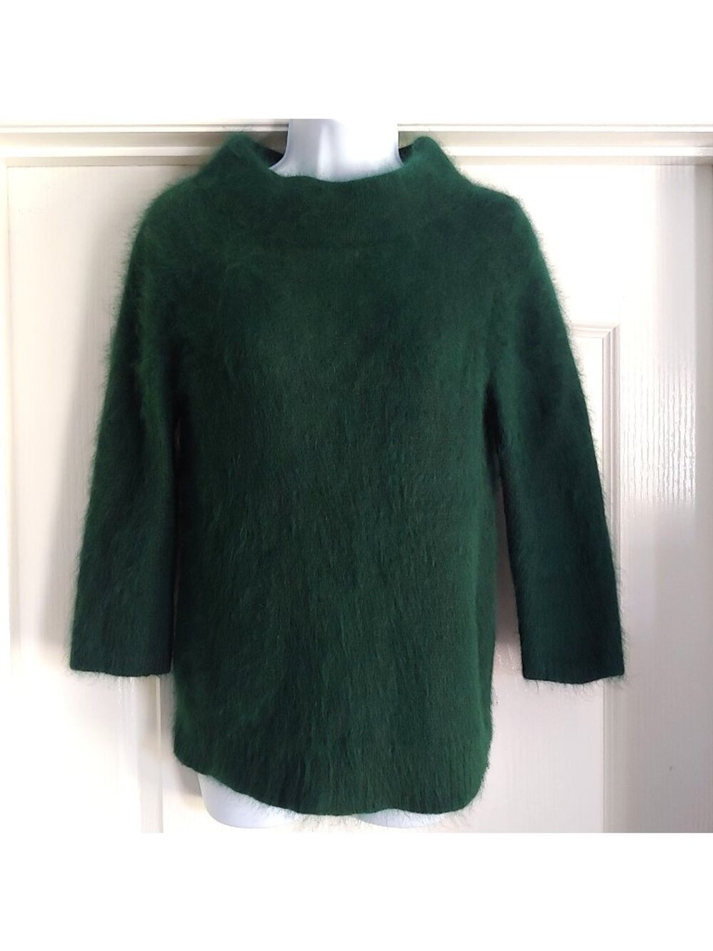 Moth Anthropologie Angora Mock Neck Sweater M Softgirl Cozy Holiday Fuzzy